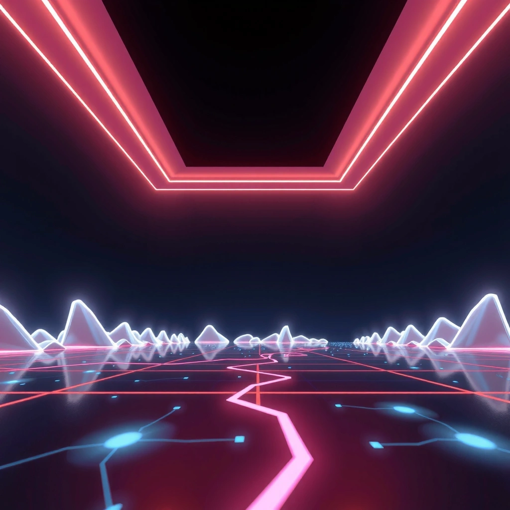 Abstract digital network background