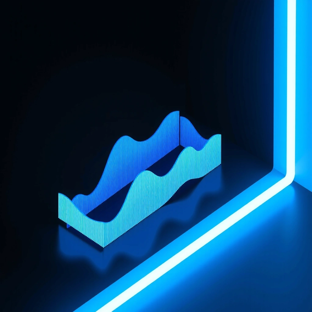 Abstract geometric data visualization background